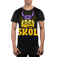 Skol Vikings Nordic Scandinavian Helmet Gift Graphic T-shirt | Artistshot