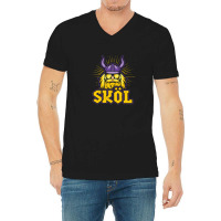 Skol Vikings Nordic Scandinavian Helmet Gift V-neck Tee | Artistshot