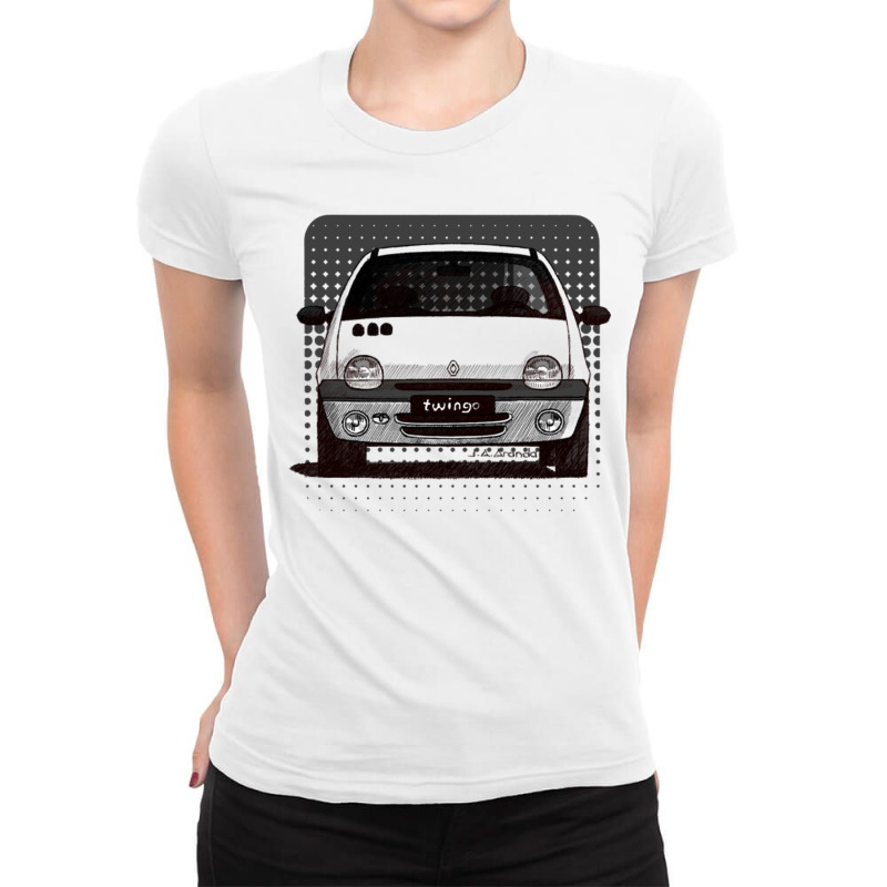 My Drawing Of The French Utility Car K2 Ladies Fitted T-Shirt by apolitery | Artistshot