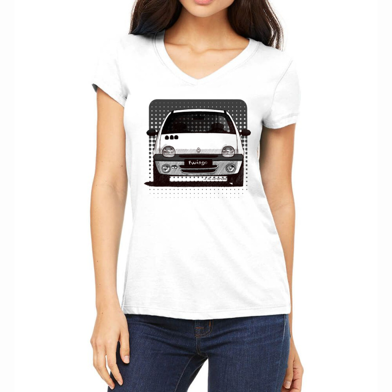 My Drawing Of The French Utility Car K2 Women's V-Neck T-Shirt by apolitery | Artistshot