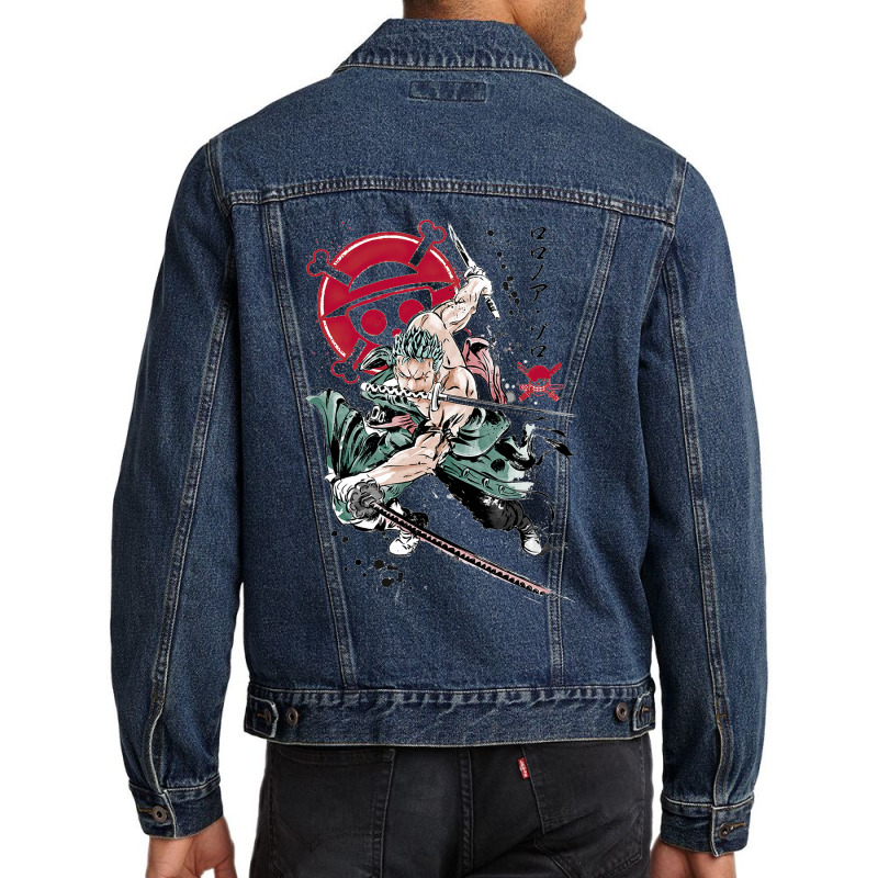 One Piece   Roronoa Men Denim Jacket | Artistshot