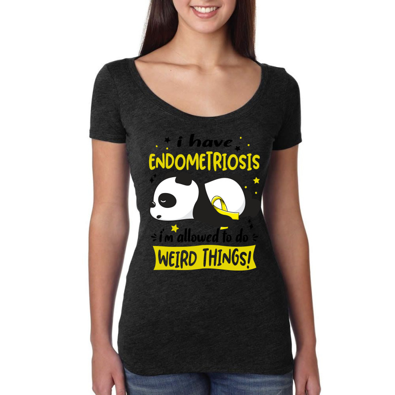 I Have Endometriosis I'm Allowed To Do Weird Things!-udie8 Women's Triblend Scoop T-shirt by lykhongduong9enev3 | Artistshot