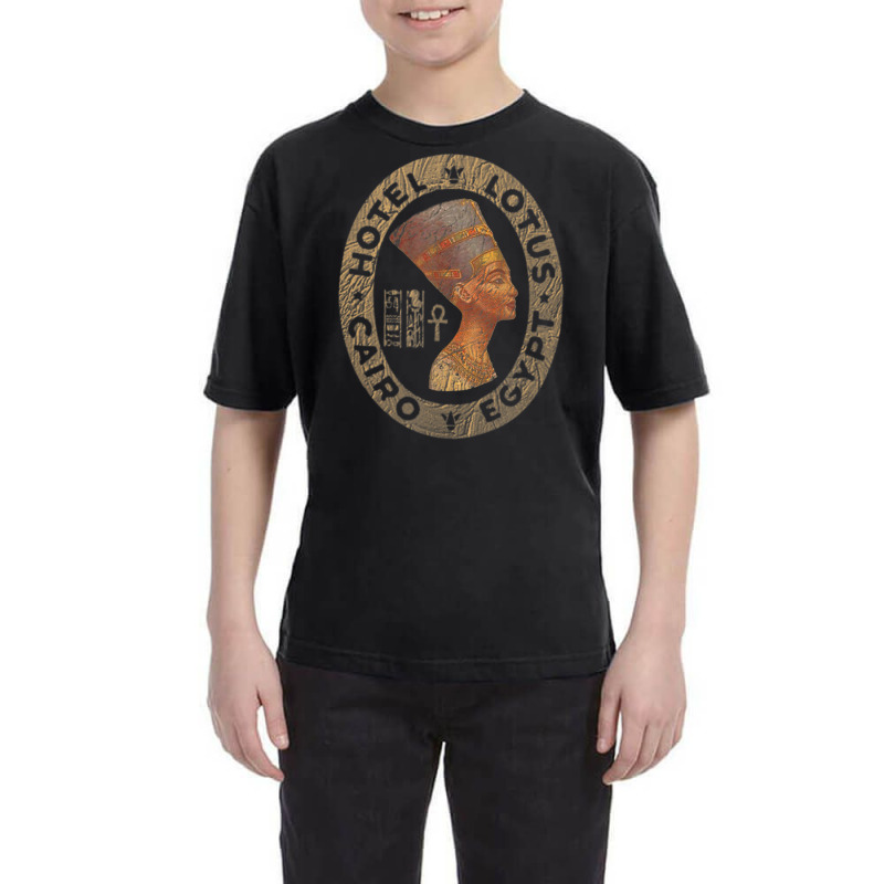 Egypt Cairo Hotel Lotus Vintage Illustration Youth Tee | Artistshot