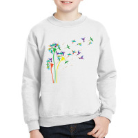 Birds  Flower Fly Dandelion Swallow, Macaw  Funny Birds Lover Youth Sweatshirt | Artistshot