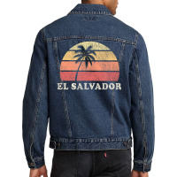 El Salvador Vintage 70s Retro Throwback Men Denim Jacket | Artistshot