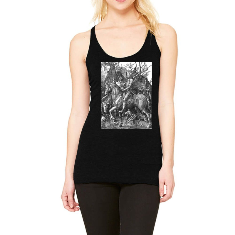 Knight And The Devil By Albrecht Durer Racerback Tank | Artistshot