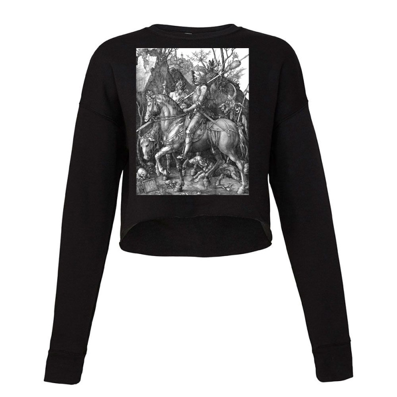 Knight And The Devil By Albrecht Durer Cropped Sweater | Artistshot