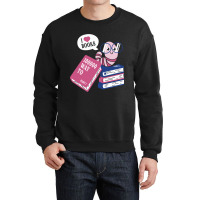 Worm Love Books Crewneck Sweatshirt | Artistshot