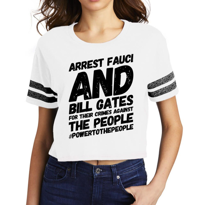 Arrest Fauci Scorecard Crop Tee by NICHOLASGIBSONN | Artistshot