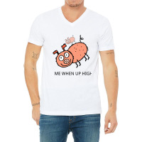 Peppa Pig Memes  Acrophobia V-neck Tee | Artistshot