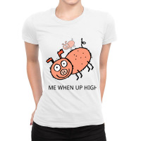 Peppa Pig Memes  Acrophobia Ladies Fitted T-shirt | Artistshot