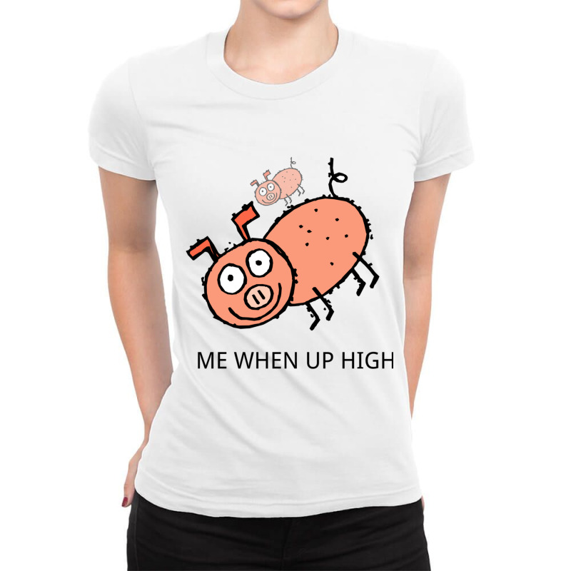 Peppa Pig Memes  Acrophobia Ladies Fitted T-Shirt by DANIELKRUTCHEK | Artistshot