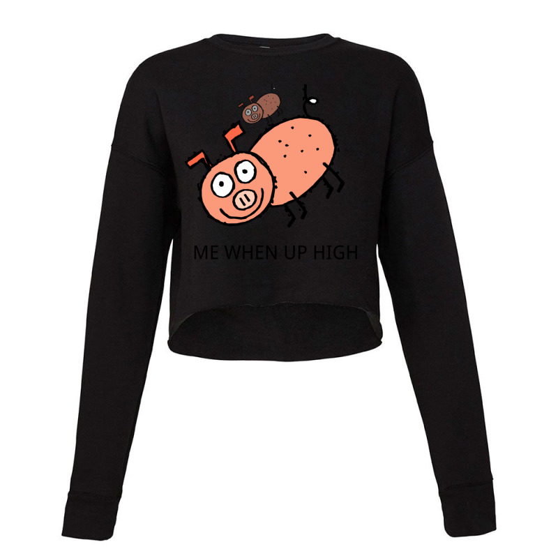 Peppa Pig Memes  Acrophobia Cropped Sweater by DANIELKRUTCHEK | Artistshot