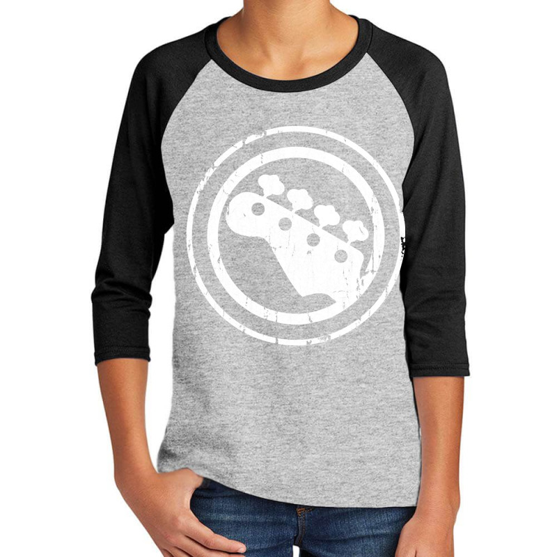 Bass Player Gift Vintage Bass Guitar Bassist Gift Pullover Youth 3/4 Sleeve | Artistshot