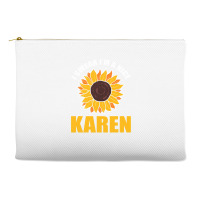 Sunflower Design I Swear Im A Nice Karen For Women Funny Accessory Pouches | Artistshot