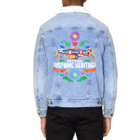 Funny Mexican American Latinos Nicaragua September 16 Gift National Hi Unisex Sherpa-lined Denim Jacket | Artistshot