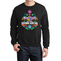 Funny Mexican American Latinos Nicaragua September 16 Gift National Hi Crewneck Sweatshirt | Artistshot