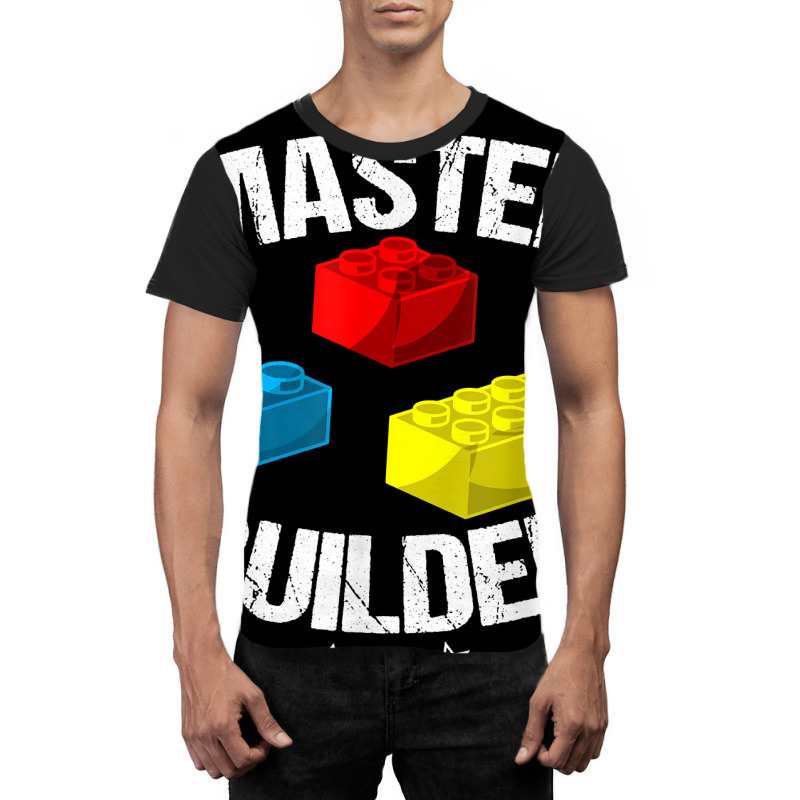 Cool Master Builder Funny Building Blocks Gift Men Women Graphic T-shirt | Artistshot