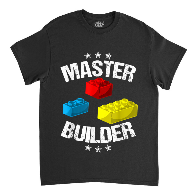 Cool Master Builder Funny Building Blocks Gift Men Women Classic T-shirt | Artistshot