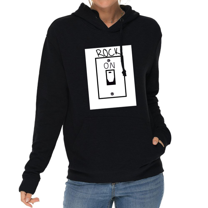 Rock On Lightswitch 1 Lightweight Hoodie by KandyPeak | Artistshot