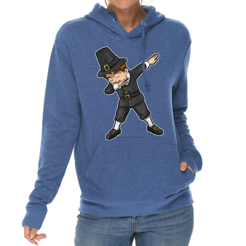 Dabbing Pilgrim Boy Happy Thanksgiving Day Gifts Kids Men Lightweight Hoodie | Artistshot