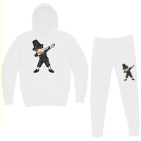 Dabbing Pilgrim Boy Happy Thanksgiving Day Gifts Kids Men Hoodie & Jogger Set | Artistshot