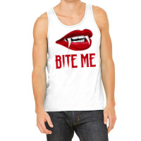 Bite Me  Vampire Teeth Easy Diy Halloween Costume Tank Top | Artistshot