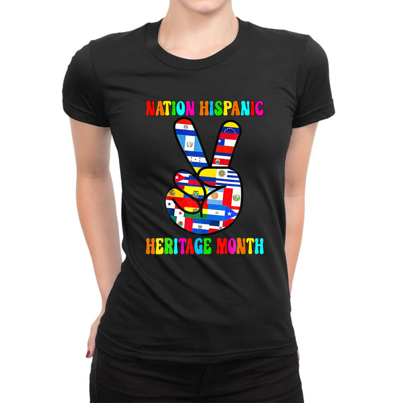 Nation Hispanic Heritage Month Christmas 2023 T Shirt Ladies Fitted T-Shirt by krobeamoterou | Artistshot