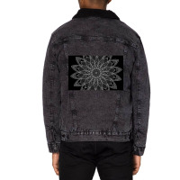 Mandala The Black Series 006 Unisex Sherpa-lined Denim Jacket | Artistshot