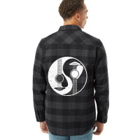 Yin Yang Guitar Acoustic Rock Music Lover Instrument Flannel Shirt | Artistshot