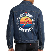 Christmas Costume It's Not Going To Lick Itself Candy Pajama T Shirt Men Denim Jacket | Artistshot