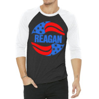 Reagan Retro Faded Style Original Design 3/4 Sleeve Shirt | Artistshot