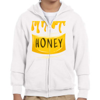 Cool Sweet Honeypot  Funny Lazy Diy Halloween Costume Gift Youth Zipper Hoodie | Artistshot