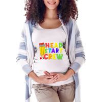 Teacher Early Childhood Education Preschool Head Start Crew Maternity Scoop Neck T-shirt | Artistshot