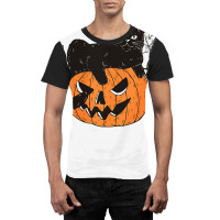 Black Cat On Pumpkin Gift For Cat Lover Halloween Graphic T-shirt | Artistshot