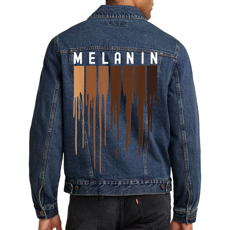 Drippin Melanin  For Women Pride - Black History Gift _010 Men Denim Jacket | Artistshot