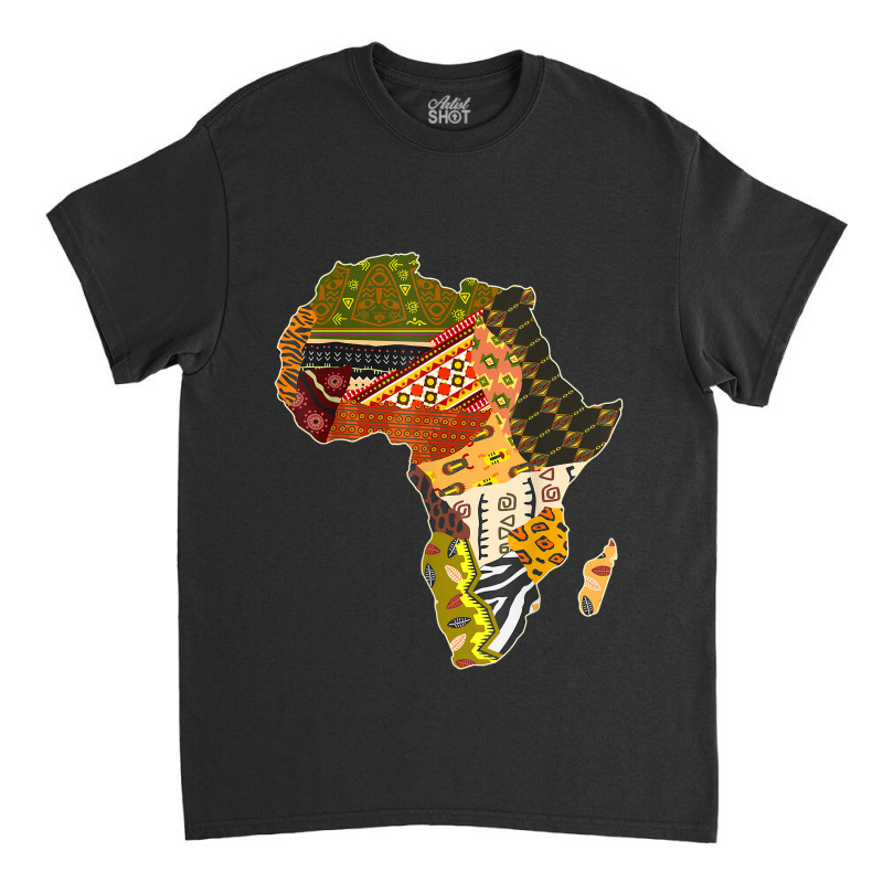 African Pride Traditional Ethnic Pattern Africa Map _002 Classic T-shirt by COREYOMPEY | Artistshot