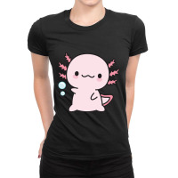 Cute Axolotl Salute Ladies Fitted T-shirt | Artistshot