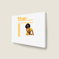 Funny Virgo Facts Awesome Zodiac Sign Horoscope Birthday Landscape Canvas Print | Artistshot