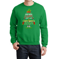 Four Main Food Groups Elf Candy Cane Buddy Christmas Pajama Crewneck Sweatshirt | Artistshot