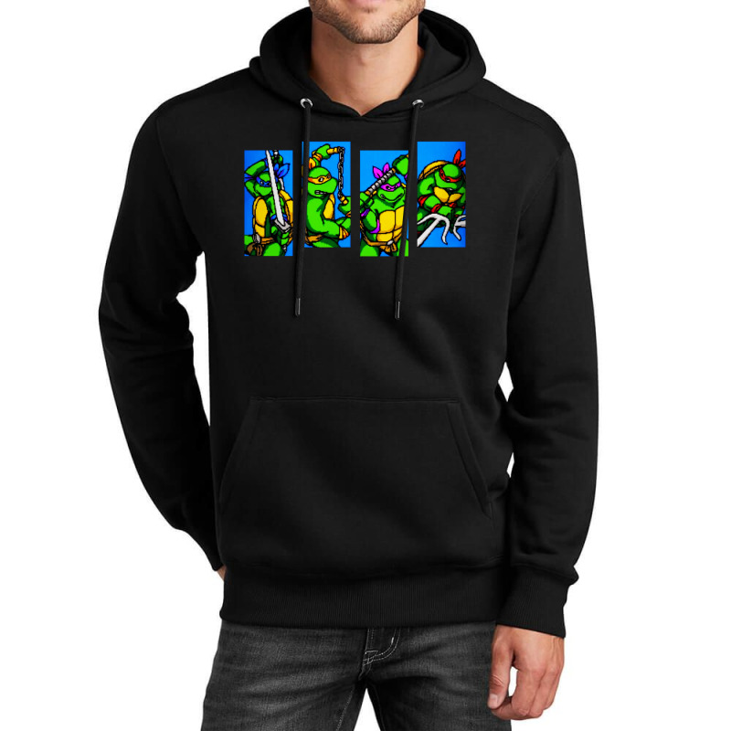 Arcade Turtles Unisex Hoodie by Golden Store | Artistshot