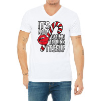 Funny Candy Cane Christmas Its Not Going To Lick Itself Tee V-neck Tee | Artistshot