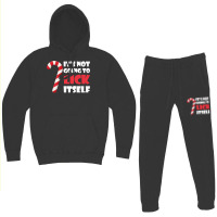 Funny Christmas Candy Cane It's Not Going To Lick Itself Premium T Shi Hoodie & Jogger Set | Artistshot