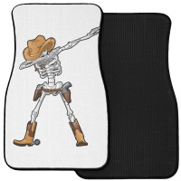 Dabbing Skeleton T  Cowboy Hat Halloween Kids Boys Dab Front Car Mat | Artistshot