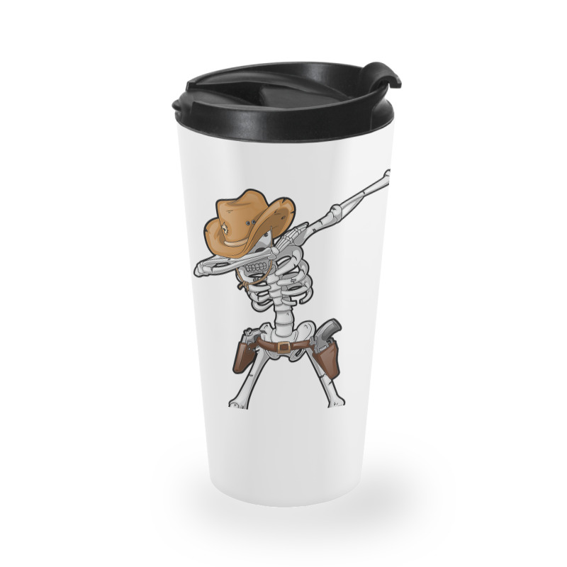 Dabbing Skeleton T  Cowboy Hat Halloween Kids Boys Dab Travel Mug by PeterArtist | Artistshot