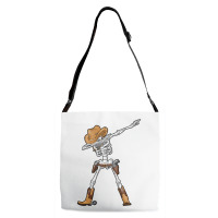 Dabbing Skeleton T  Cowboy Hat Halloween Kids Boys Dab Adjustable Strap Totes | Artistshot