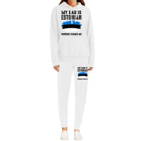 My Dad Is Estonian Estonia Pride Flag Heritage Roots T Shirt Hoodie & Jogger Set | Artistshot