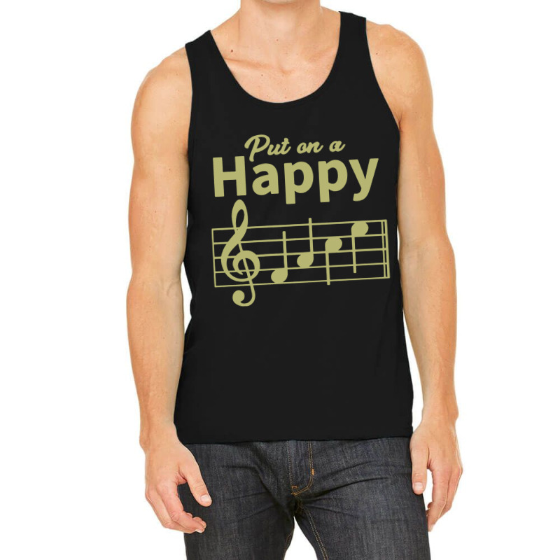 Musician Music Gift, Happy Face Musical Notes, Funny Music Tank Top | Artistshot