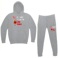 Funny Its Not Going To Lick Itself Christmas Candy Santa Hoodie & Jogger Set | Artistshot