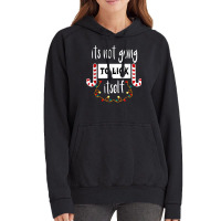 Funny Its Not Going To Lick Itself, Christmas Candy Design Vintage Hoodie | Artistshot